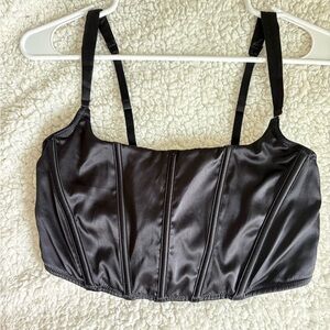 Auden Black Mesh Support Bralette